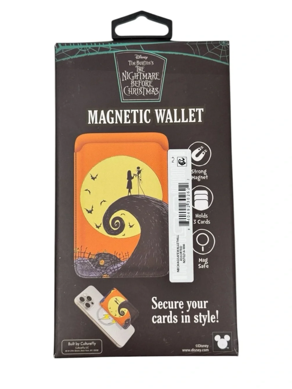 Nightmare Before Christmas MagSafe Wallet Jack & Sally CultureFly Magnetic Phone
